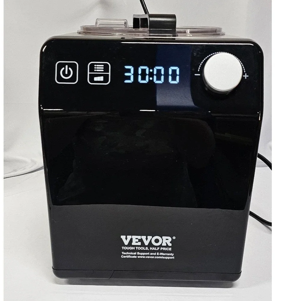 VEVOR‎ Automatic Ice Cream Maker with Compressor 1.5qt Stainless Steel Black